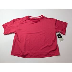 NWT Tuckernuck Tnuck Sport Womens L Cropped Performance Shirt Boyfriend Tee
